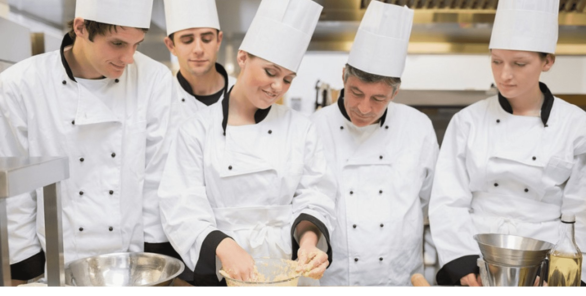 International students studying a commercial cookery course in Australia