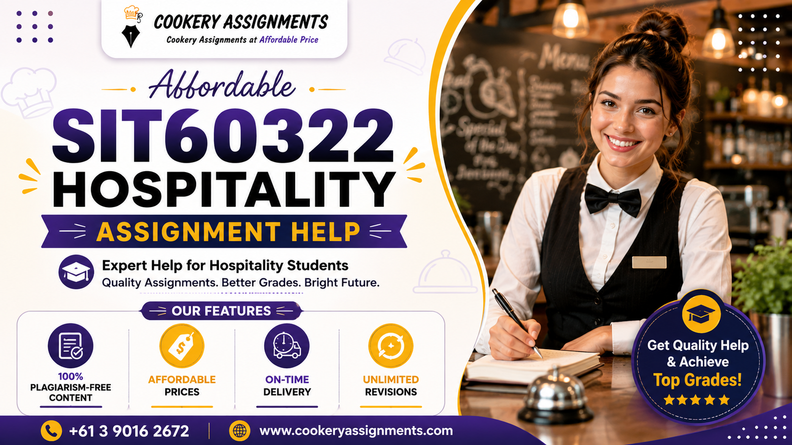 SIT60322 Hospitality Assignment Help